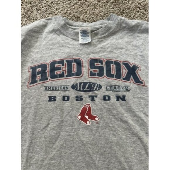 Delta Magum Weight Men Gray Long Sleeve Gray MLB Boston Red Sox Shirt Size Large - Picture 6 of 13